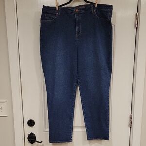 Gloria Vanderbilt Dark Blue Straight Leg Jeans